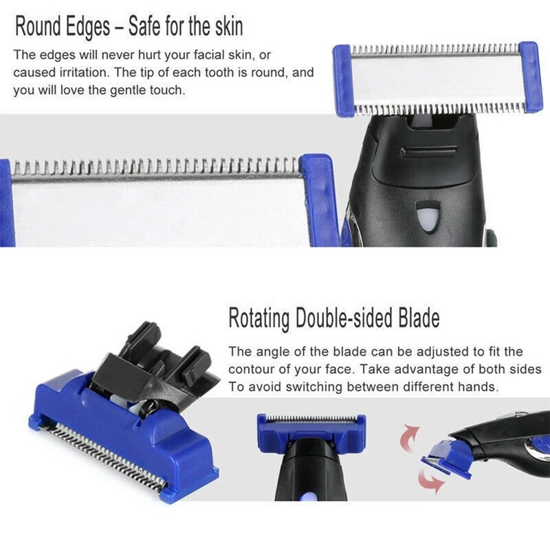 (2 - 6 KOM.) Zamjenska glava za muške brijaće aparate Čišćenje Solo trimera Mikrododirne glave za brijanje od nehrđajućeg čelika Oštrice
