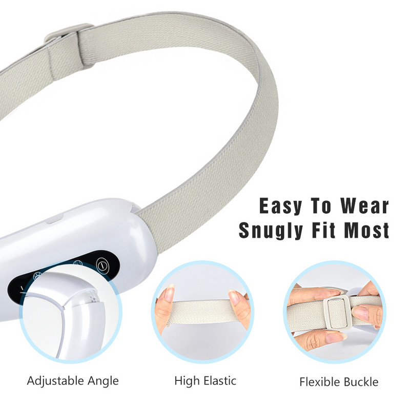 Smakro V formos pakėlimo diržo aparatas Raudonas mėlynas LED fotonų terapijos veido liekninamasis vibracinis masažuoklis Veido pakėlimo prietaisas V Veido priežiūra