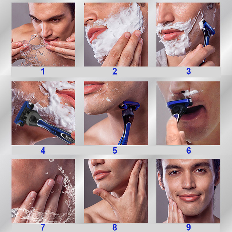 Schick Protector 3d Diamond Razor 1 aparat de ras + 1 lama Siguranta aparat de ras manual barbati par barba ras In stoc