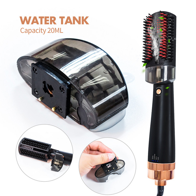 Βούρτσα ισιώματος μαλλιών με ατμό Γρήγορη θέρμανση για οικιακή φροντίδα Εργαλεία styling Σίδερα για μπούκλες Ατμιστή χτένα ισιώματος μαλλιών