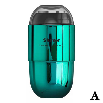 Mini muški električni brijač Sigurnosni brijač Trimer za bradu Uklanjanje dlačica s lica USB punjivi aparat za brijanje Uklanjanje dlačica s lica