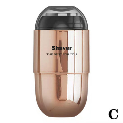 Mini muški električni brijač Sigurnosni brijač Trimer za bradu Uklanjanje dlačica s lica USB punjivi aparat za brijanje Uklanjanje dlačica s lica