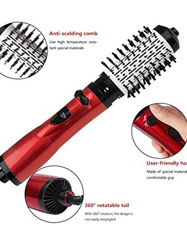 Többfunkciós forró hajfésű hajszárító és térfogatnövelő forgóhengerkefe Salon Hot Air Brush Styler hajvasaló hajcsavaró fésű