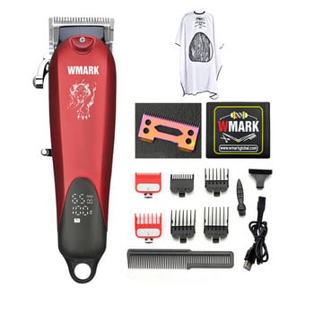 WMARK NG-103Plus NG-103B Professional Cordless Hair Clippers Hair Cutter Μηχάνημα κοπής Hair Trimmer 6500 rpm