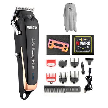 WMARK NG-103Plus NG-103B Professional Cordless Hair Clippers Hair Cutter Μηχάνημα κοπής Hair Trimmer 6500 rpm