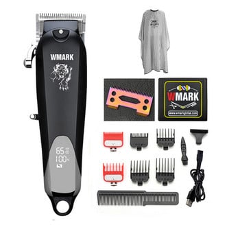 WMARK NG-103Plus NG-103B Professional Cordless Hair Clippers Hair Cutter Μηχάνημα κοπής Hair Trimmer 6500 rpm