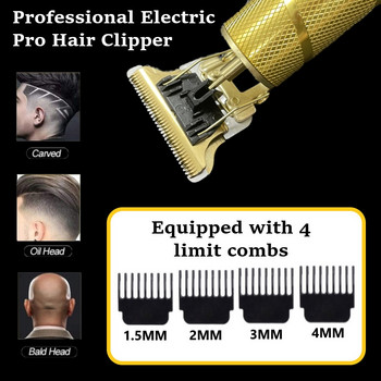 Kemei Clipper Електрически тример за мъже Електрическа самобръсначка Професионална мъжка машина за подстригване Безжичен бръснарски тример