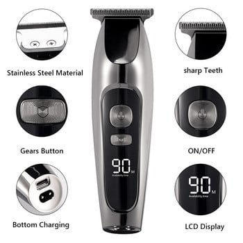 Barber Shop Hair Clipper Professional Hair Trimmer for Men Beard Electric Cutter Μηχάνημα κοπής μαλλιών Κούρεμα Cordless Corded