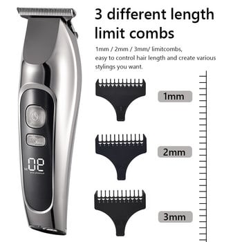 Barber Shop Hair Clipper Professional Hair Trimmer for Men Beard Electric Cutter Μηχάνημα κοπής μαλλιών Κούρεμα Cordless Corded