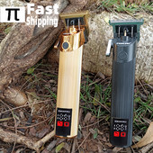 2023 Uus LCD laetav juukselõikur elektriline juukselõikur juhtmeta pardel trimmer 0 mm meeste juuksuri juukselõikusmasin meestele