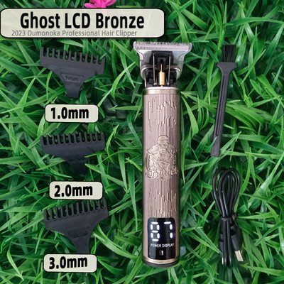 2023 Uus LCD laetav juukselõikur elektriline juukselõikur juhtmeta pardel trimmer 0 mm meeste juuksuri juukselõikusmasin meestele