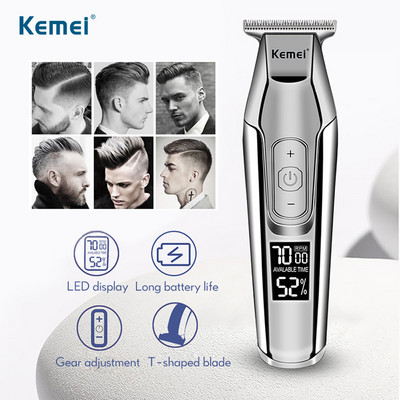 Kemei Km5027 Hair Clipper Professional Beard Trimmer Barber Hairdresser ανδρική ξυριστική μηχανή κούρεμα Ασύρματο μηχάνημα κοπής μαλλιών