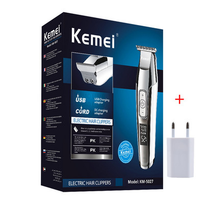 Kemei Km5027 Hair Clipper Professional Beard Trimmer Barber Hairdresser ανδρική ξυριστική μηχανή κούρεμα Ασύρματο μηχάνημα κοπής μαλλιών