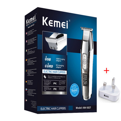 Kemei Km5027 Hair Clipper Professional Beard Trimmer Barber Hairdresser ανδρική ξυριστική μηχανή κούρεμα Ασύρματο μηχάνημα κοπής μαλλιών