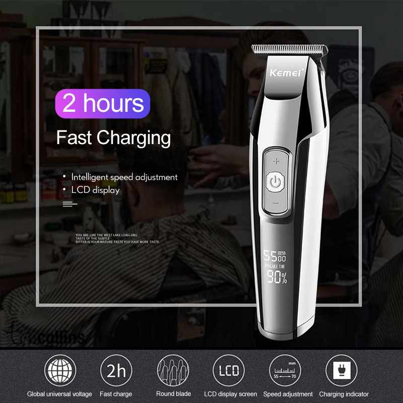 Kemei Km5027 Hair Clipper Professional Beard Trimmer Barber Hairdresser ανδρική ξυριστική μηχανή κούρεμα Ασύρματο μηχάνημα κοπής μαλλιών