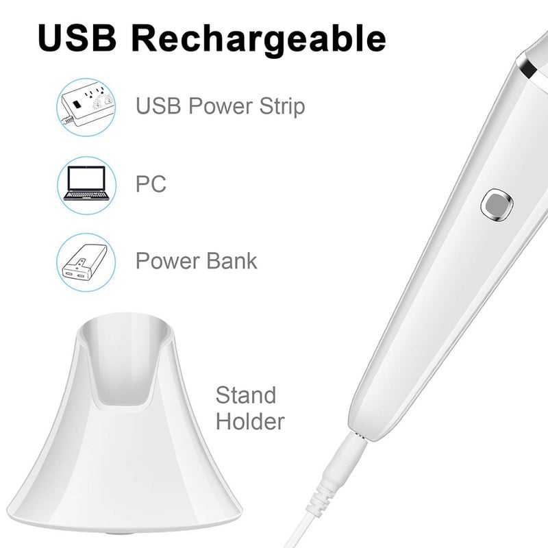 Βούρτσα καθαρισμού προσώπου Επαναφορτιζόμενη ηλεκτρική βούρτσα προσώπου Spin Αδιάβροχη μηχανή καθαρισμού προσώπου με μηχανή προσώπου με 4 κεφαλές βούρτσας