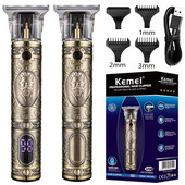 Kemei-700B Elektromos Pro Li Clippers Fodrász 0mm Hajvágó Professzionális Hajvágó Borotva Faragó Haj szakáll Gép Styling Tool