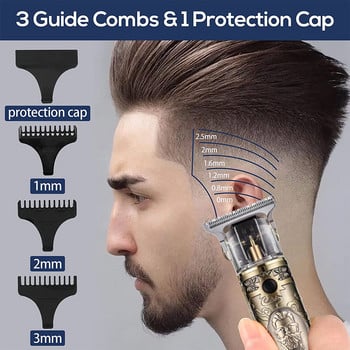 Kemei-700B Electric Pro Li Clippers Barber 0mm Hair Trimmer Professional Haircut Shaver Carving Hair Beard Machine Machine Styling