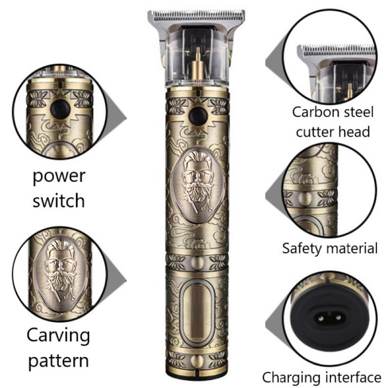 Kemei-700B Elektromos Pro Li Clippers Fodrász 0mm Hajvágó Professzionális Hajvágó Borotva Faragó Haj szakáll Gép Styling Tool