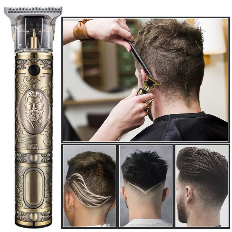 Kemei-700B Elektromos Pro Li Clippers Fodrász 0mm Hajvágó Professzionális Hajvágó Borotva Faragó Haj szakáll Gép Styling Tool