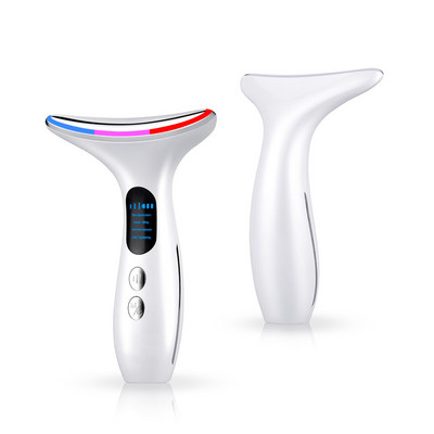 EMS Microcurrent Face Neck Beauty Device LED Photon Firming Rejuvenation Anti Wrinkle Thin Double Chin Грижа за кожата Масажор за лице