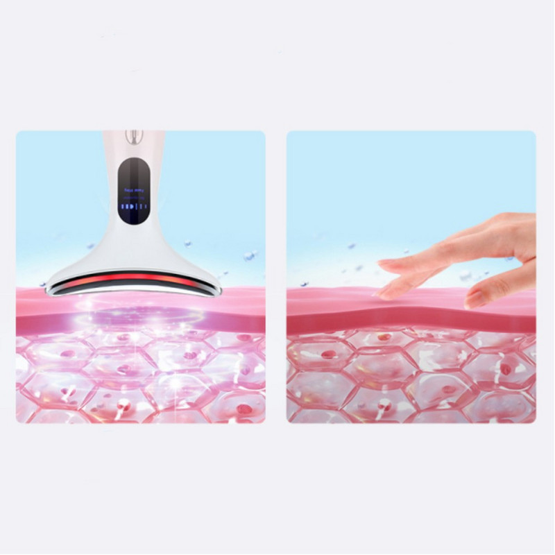 EMS Microcurrent Face Neck Beauty Device LED Photon Firming Rejuvenation Anti Wrinkle Thin Double Chin Грижа за кожата Масажор за лице