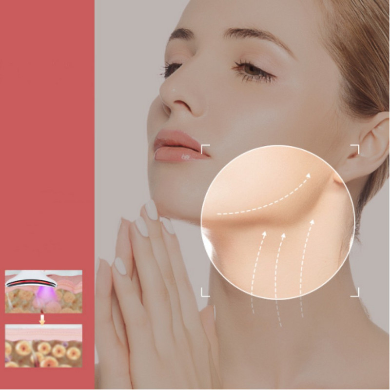 EMS Microcurrent Face Neck Beauty Device LED Photon Firming Rejuvenation Anti Wrinkle Thin Double Chin Грижа за кожата Масажор за лице