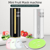 Mini Fruit Mask Machine DIY Fruit Vegetable Face Maker Maker Facial Care Beauty Machine Natural Collagen Cream Making Mask Kit