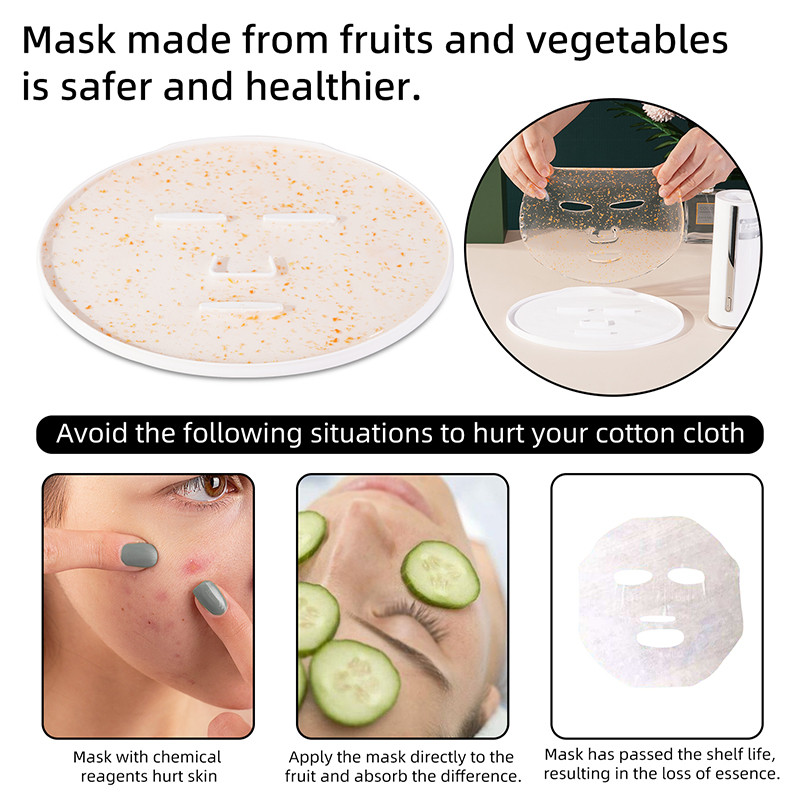 Mini Fruit Mask Machine DIY Fruit Vegetable Face Maker Maker Facial Care Beauty Machine Natural Collagen Cream Making Mask Kit