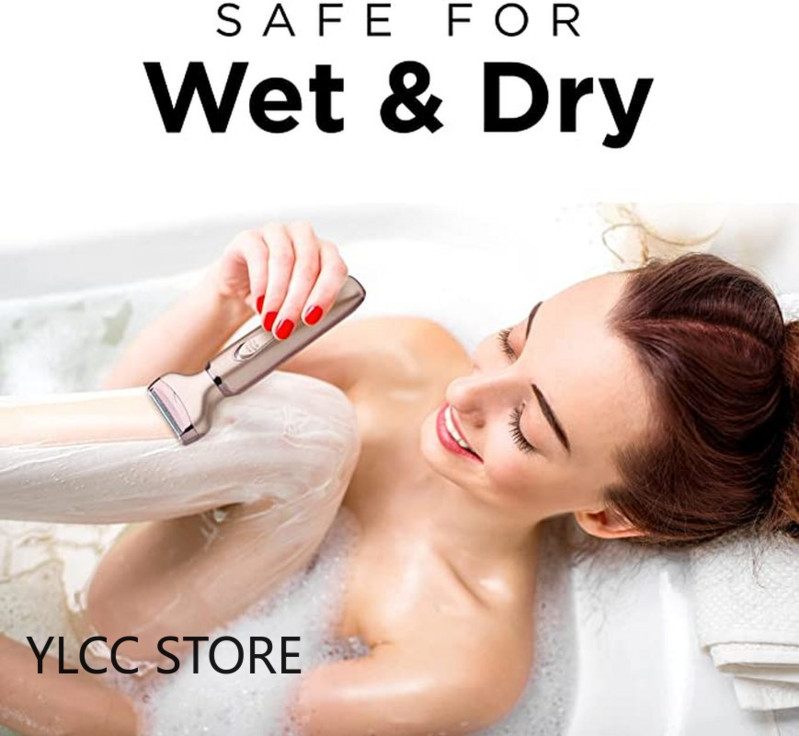 Epilator 2 în 1 pentru femei, aparat de ras electric pentru îndepărtarea părului Aparat de bărbierit fără durere pentru fața, aparat de tuns pentru păr pubian, pentru bărbierit profesional pentru corp