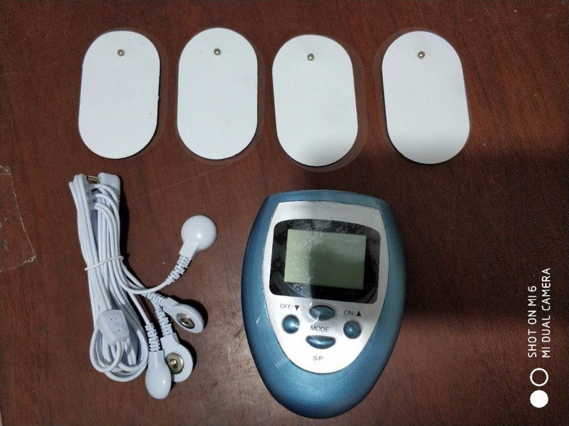 Full Body Shock Therapy arc test karcsúsító masszírozó izom stimuláló elektromasszázs készlet új