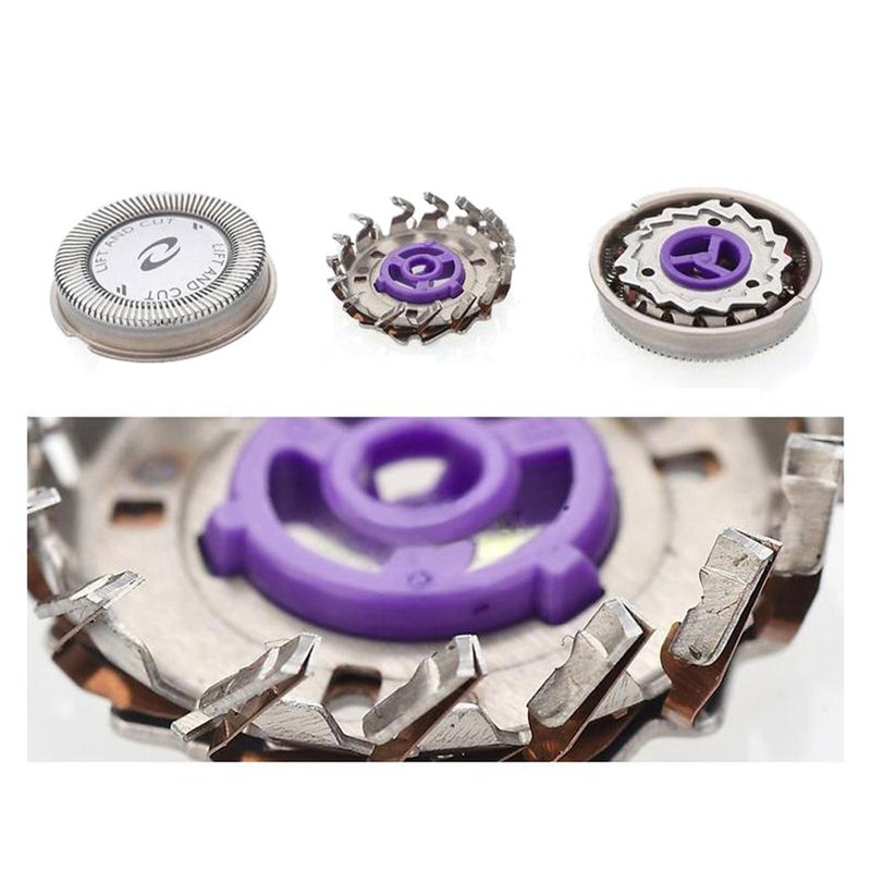 3Pcs Glava za brijanje Zamjenska oštrica za HQ3 HQ4 HQ55 HQ56 HQ6900 HQ6868 HQ5812 HQ6874 Oštrica za brijanje za muškarce