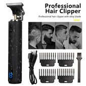 Mașină de tuns electric Vintage T9 Mașină de tuns aparat de bărbierit profesional pentru bărbați Trimmer reîncărcabil pentru bărbați USB