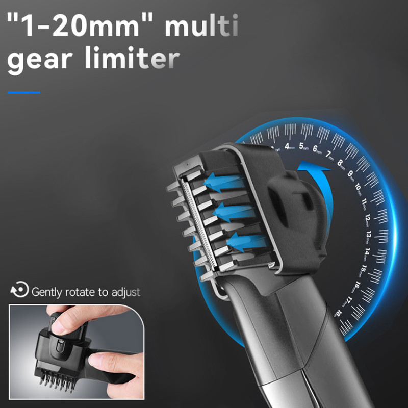 Kemei All In One Beard Body Arc Hajvágó Férfi Ápolás Mosható Elektromos Hajvágó Újratölthető