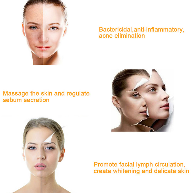 Nagyfrekvenciás arcápoló gép eszköz Sugáreltávolító Ráncok Akne eszköz Bőr Beauty Spa Elektroterápiás cső Pálca Üveg D'arsonval