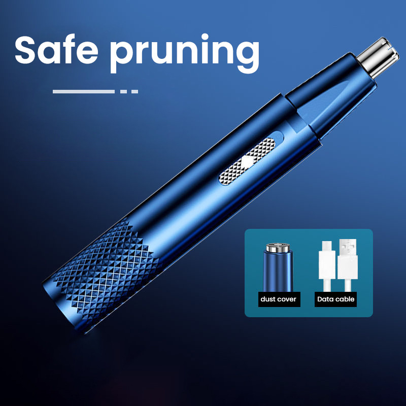 Trimmer electric pentru bărbierit pentru nas, urechi, cap cu lamă dublă, pentru bărbați