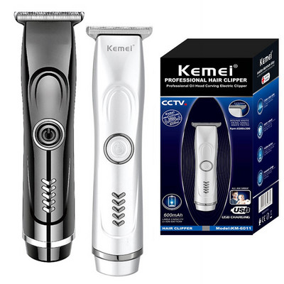 Kemei Pro Beard & Hair Trimmer For Men Grooming Electric Face Trimmer Body Rechargeable Clipper Hair cutting Machine Lithium