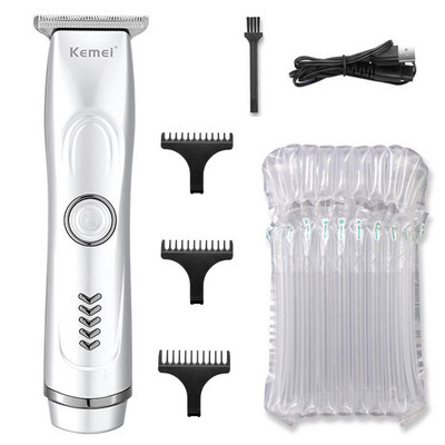 Kemei Pro Beard & Hair Trimmer For Men Grooming Electric Face Trimmer Body Rechargeable Clipper Hair cutting Machine Lithium