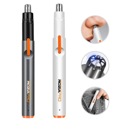 Aparat de tuns urechi, nas, aparat de tuns, epilator nedureros, pentru îndepărtarea părului facial pentru sprâncene, aparat de ras, motor cu două margini, pentru bărbați și femei