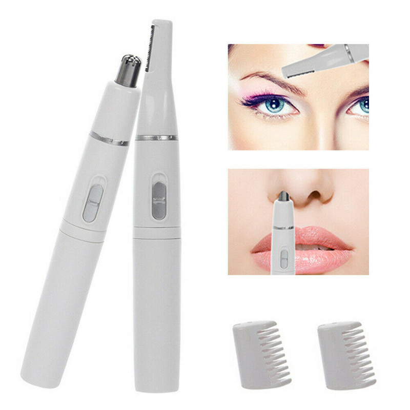 Trimmer electric multifuncțional 2 în 1 pentru sprâncene Mașină de ras pentru nas Mașină de tuns pentru urechi aparat de ras fără durere