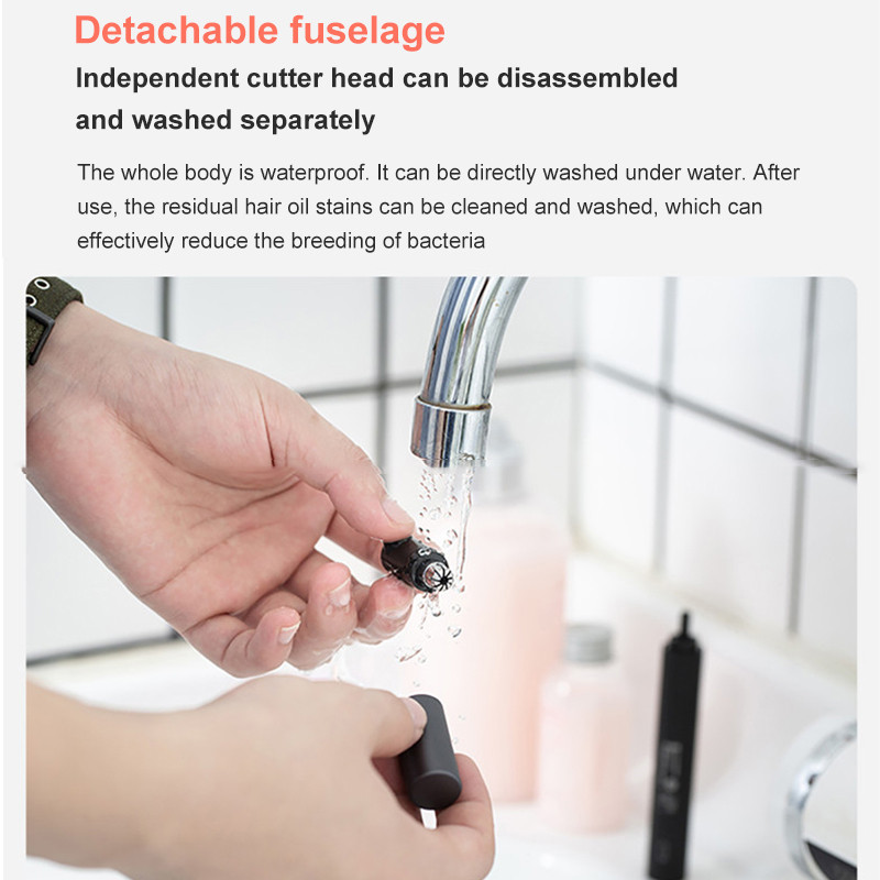 Huanxing HN1 Electric Nose Hair Trimmer Φορητή ξυριστική μηχανή αυτιών μύτης HN3 Electric Clipper Αδιάβροχο Safe Removal Cleaner Men