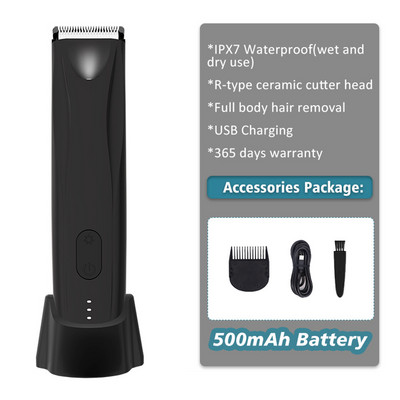 Vyriška elektrinė kirkšnių plaukų kirpimo mašinėlė gaktos plaukų kirpimo mašinėlė kūno priežiūros kirpimo mašinėlė vyrams bikinio epiliatorius įkraunamas skustuvas