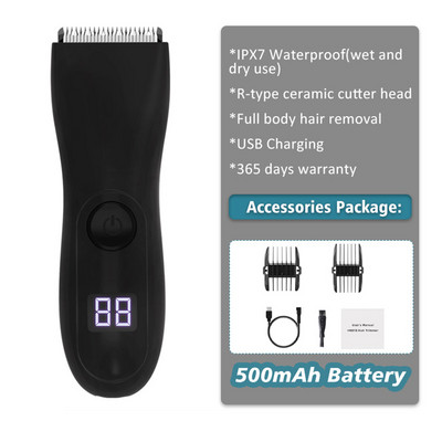 Vyriška elektrinė kirkšnių plaukų kirpimo mašinėlė gaktos plaukų kirpimo mašinėlė kūno priežiūros kirpimo mašinėlė vyrams bikinio epiliatorius įkraunamas skustuvas