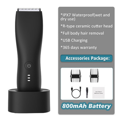 Vyriška elektrinė kirkšnių plaukų kirpimo mašinėlė gaktos plaukų kirpimo mašinėlė kūno priežiūros kirpimo mašinėlė vyrams bikinio epiliatorius įkraunamas skustuvas