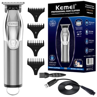 Kemei K32&i32 Professional Cordless Επαναφορτιζόμενη Κουρευτική για Άντρες Beard Grooming Electric Hair Clipper Machine Κομμωτική