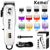Kemei Electric Hair Clipper Hair Cut Wireless Trimmer Men Professional Clipper Machine Rechargeable Hair Cut Barber 809A PG