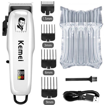 Kemei Electric Hair Clipper Hair Cut Wireless Trimmer Men Professional Clipper Machine Rechargeable Hair Cut Barber 809A PG