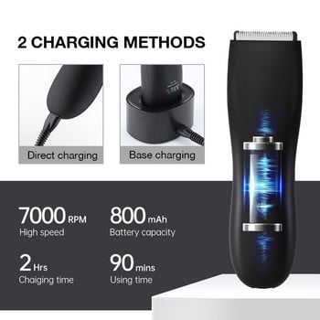 Electric Body Groomer Pubic Hair Trimmer για άντρες Μπάλες Χρονοδιακόπτης μαλλιών Ανδρικά ευαίσθητα Ιδιωτικά μέρη Ξυράφι Sex Place Κούρεμα μαλλιών