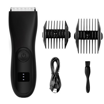 Elektrinė Body Groomer gaktos plaukų kirpimo mašinėlė vyrams Kamuoliukai Plaukų kirpimo mašinėlė Vyrams jautrios asmeninės dalys Skustuvas Seksas Vieta Veido plaukų kirpimas
