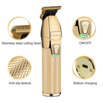 Μηχάνημα κοπής T9 Cordless Hair Trimmer for Men Barber Clippers Επαγγελματική επαναφορτιζόμενη ηλεκτρική ξυριστική μηχανή γενειάδας USB 2020C